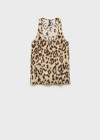 Leopard Print Low Cut Top