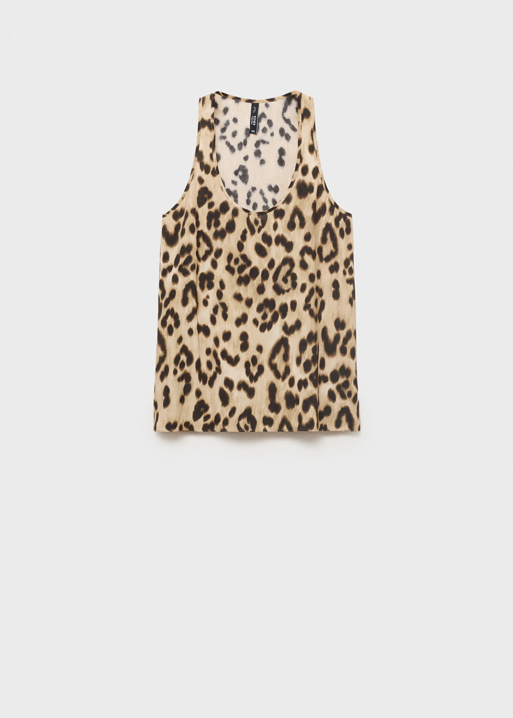 Leopard Print Low Cut Top