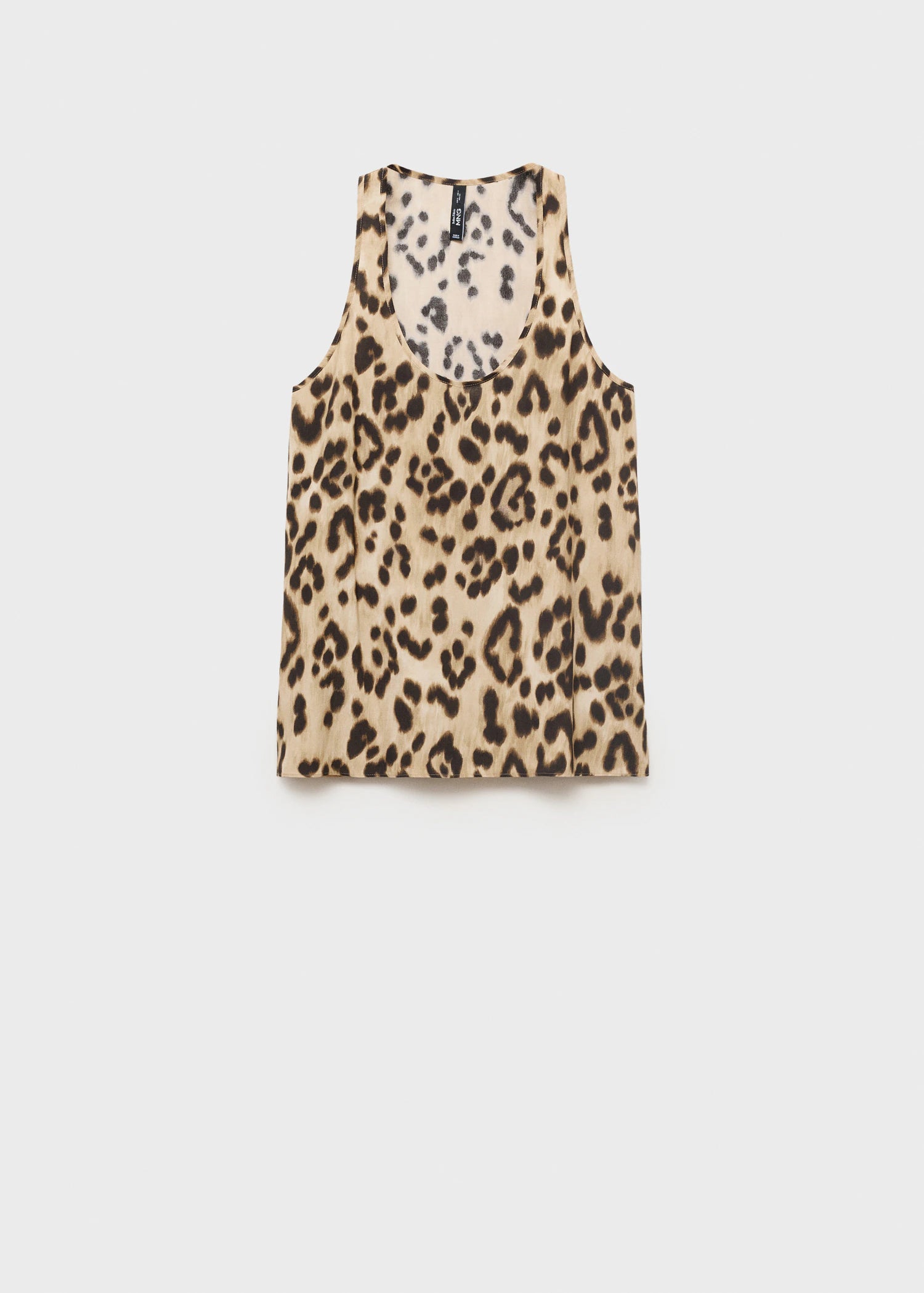 Leopard Print Low Cut Top
