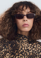 Leopard Print Satin Blouse