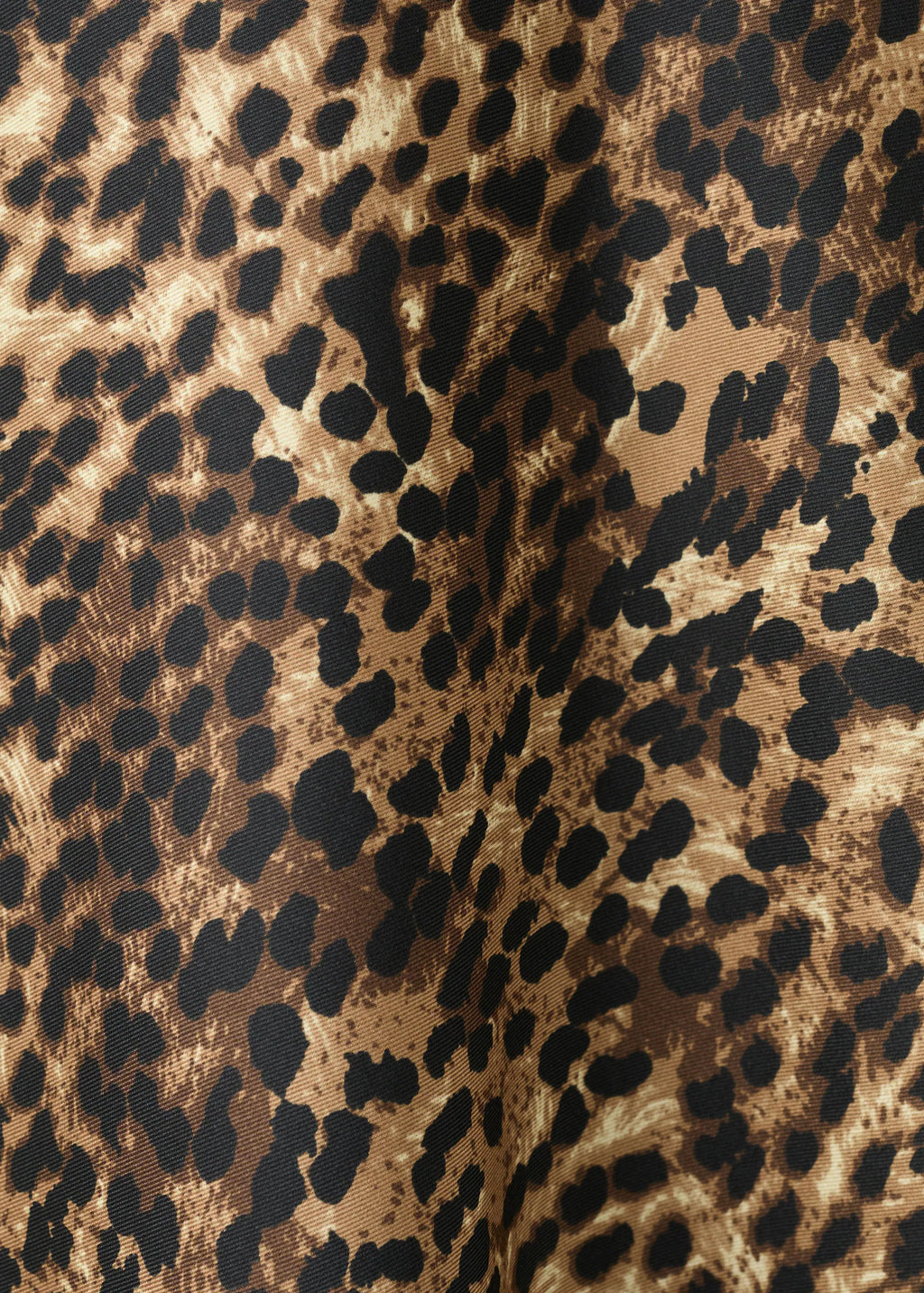 Leopard Print Satin Blouse