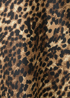 Leopard Print Satin Blouse