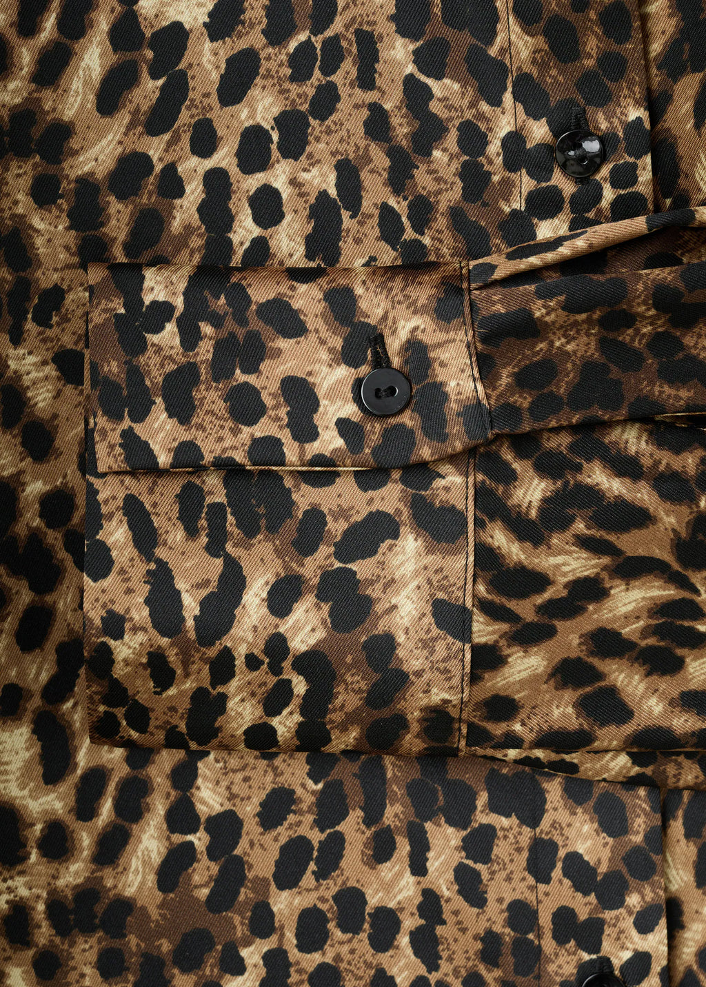 Leopard Print Satin Shirt