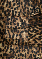 Leopard Print Satin Shirt