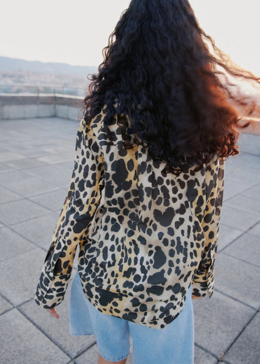 Leopard Print Shirt With Pocket