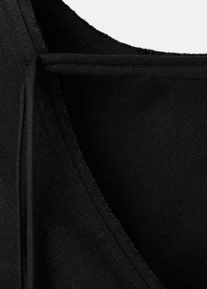 Linen Dress With Back Opening