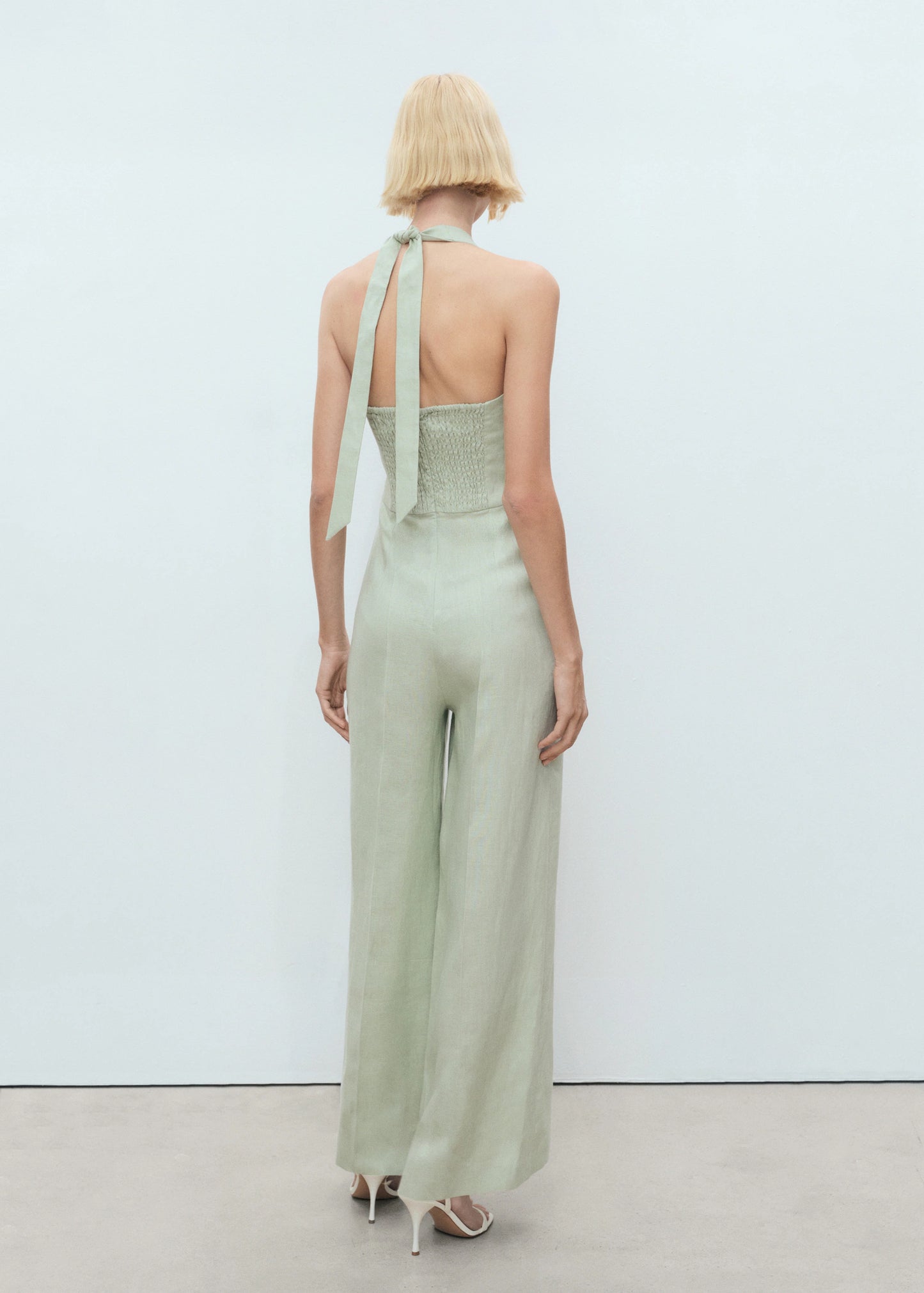 Linen Halter Jumpsuit