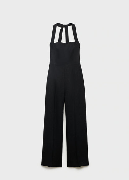 Linen Halter Jumpsuit