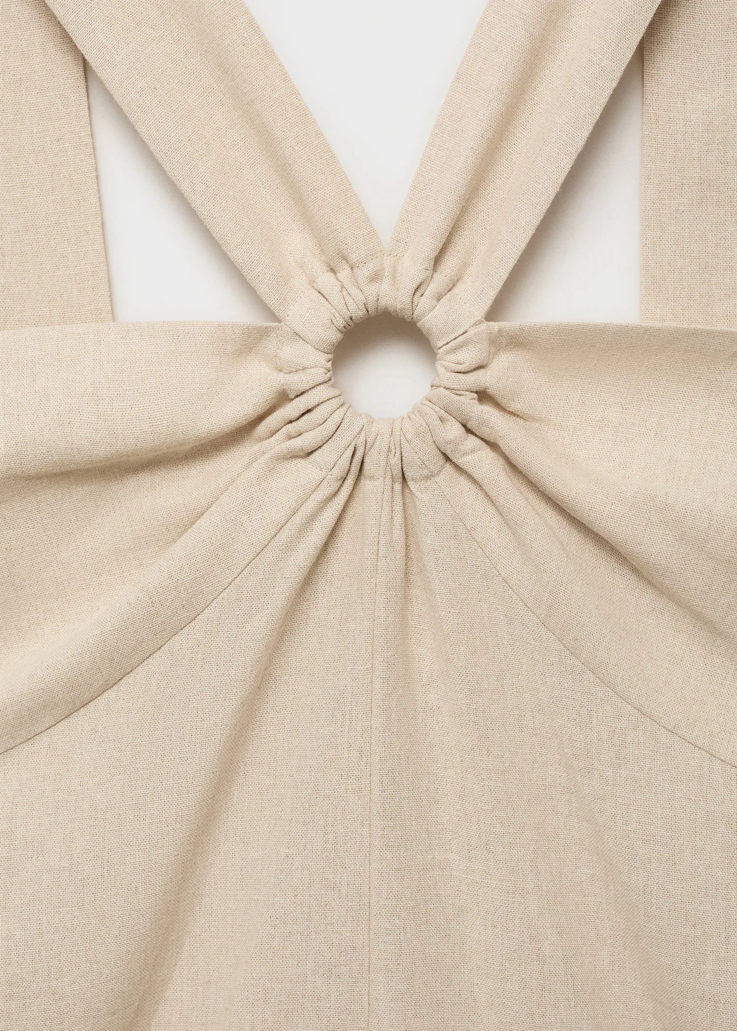 Linen Jumpsuit With Hoop Detail