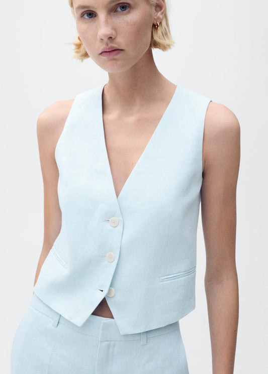 Linen Suit Waistcoat