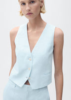 Linen Suit Waistcoat
