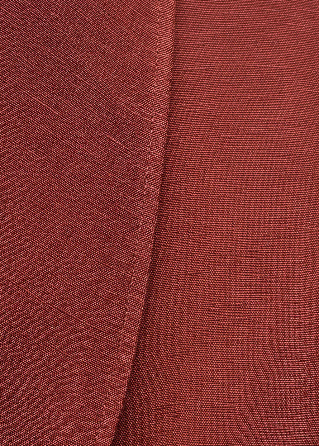 Linen Suit Waistcoat With Belt