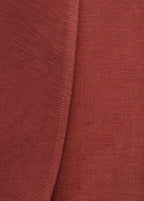 Linen Suit Waistcoat With Belt