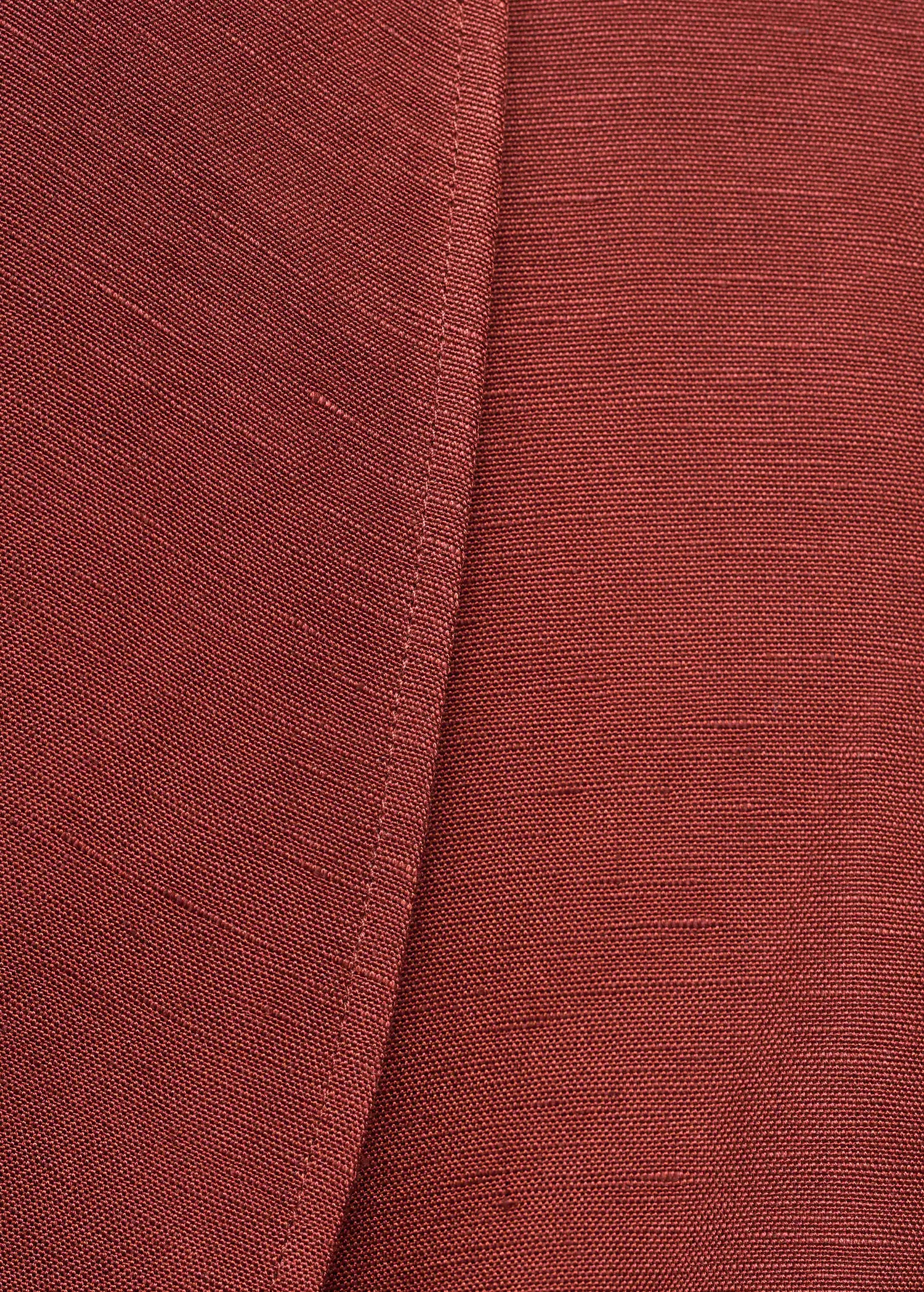 Linen Suit Waistcoat With Belt