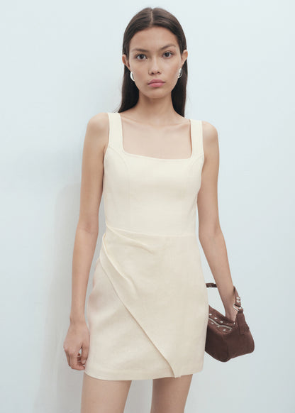 Linen Wrap Dress