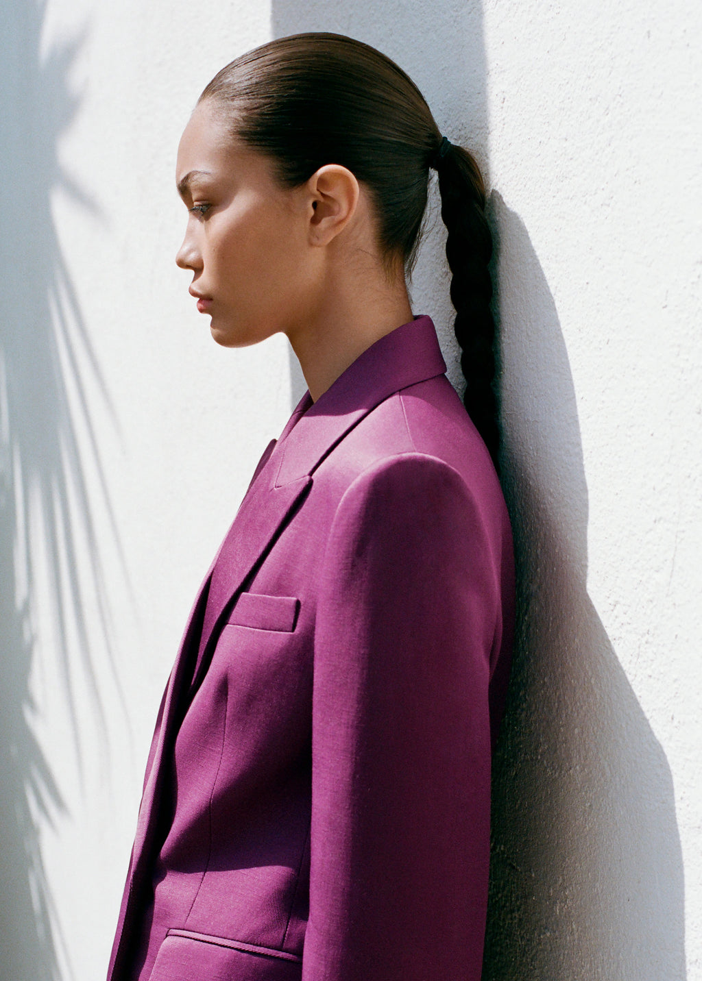 Linen Blend Double Breasted Suit Jacket