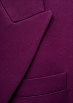 Linen Blend Double Breasted Suit Jacket