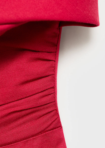 Linen Blend Strapless Jumpsuit