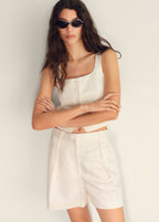 Linen Blend Suit Waistcoat