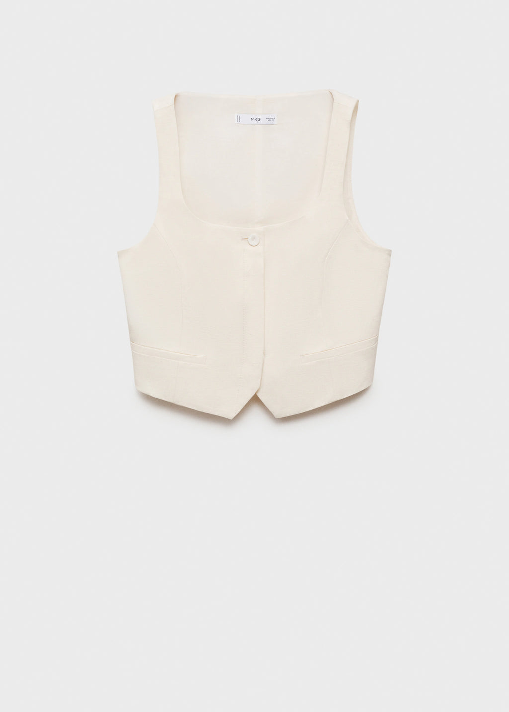 Linen Blend Suit Waistcoat
