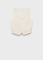 Linen Blend Suit Waistcoat