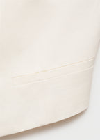 Linen Blend Suit Waistcoat