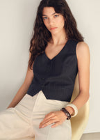 Linen Blend Suit Waistcoat