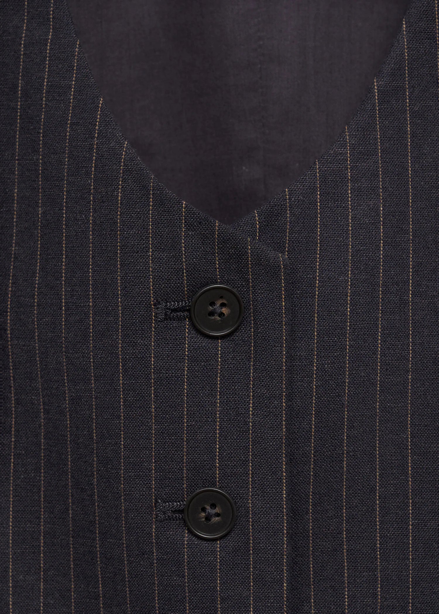 Linen Blend Suit Waistcoat