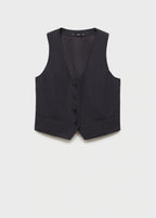 Linen Blend Suit Waistcoat
