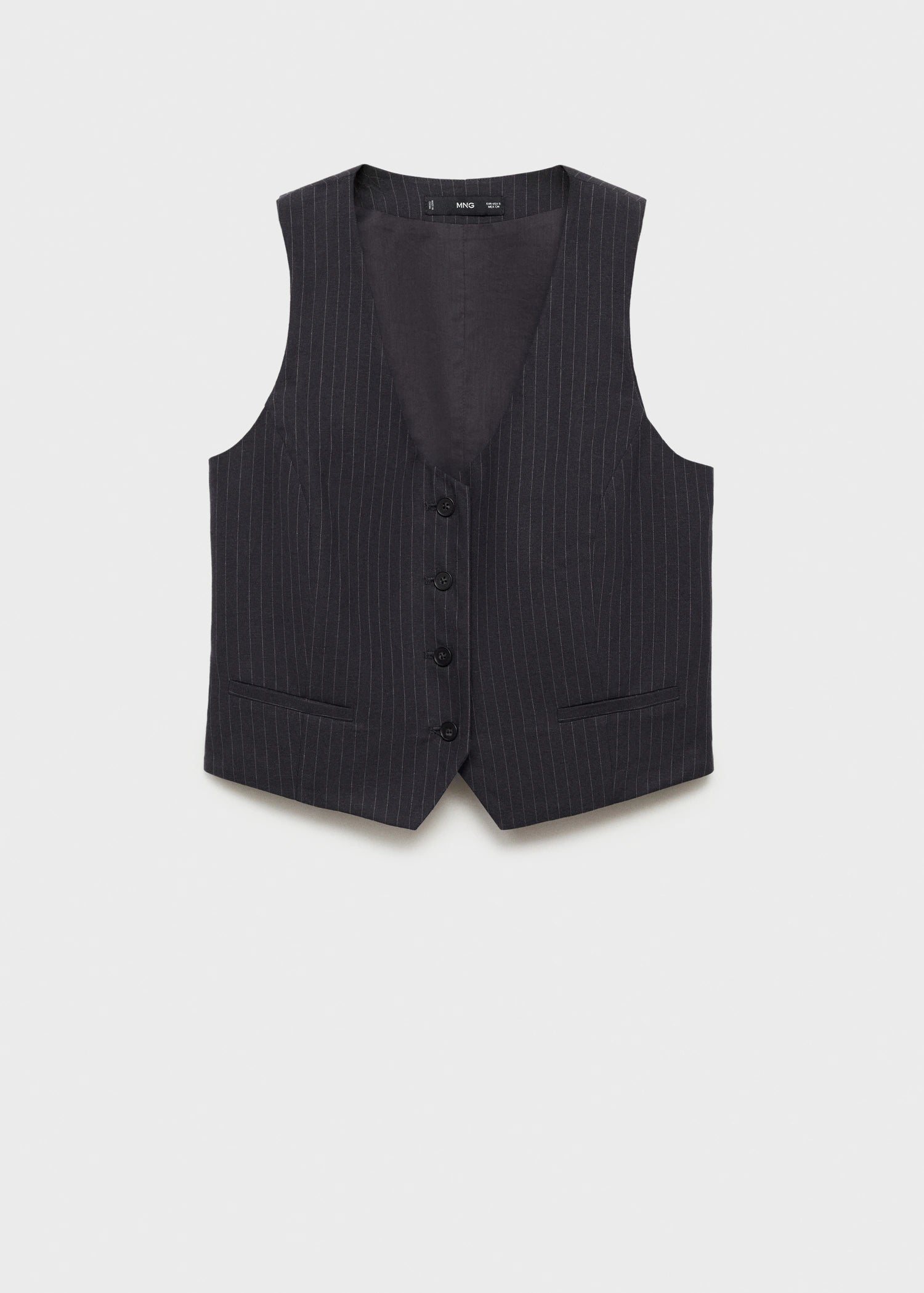 Linen Blend Suit Waistcoat