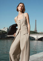 Linen Blend Suit Waistcoat