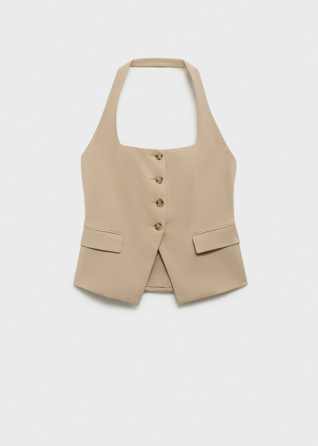 Linen Blend Suit Waistcoat
