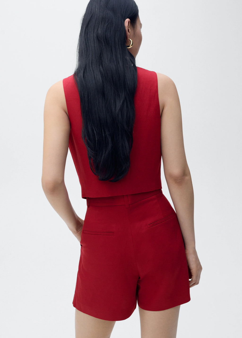 Linen Blend Suit Waistcoat