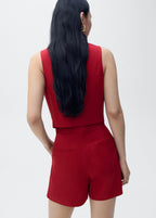 Linen Blend Suit Waistcoat