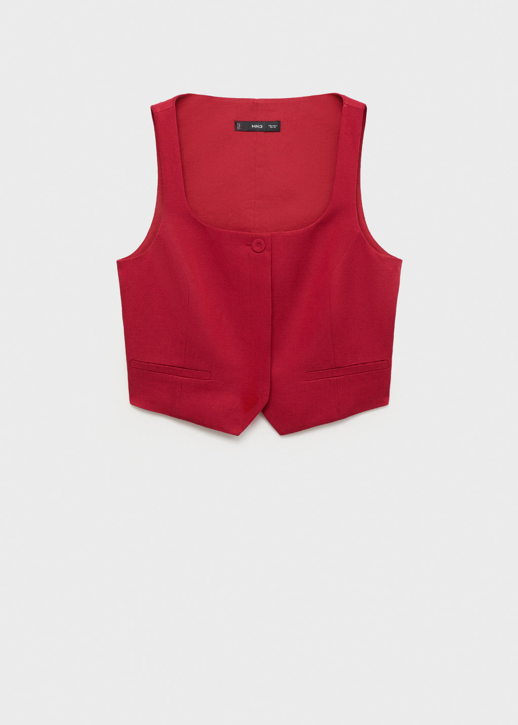 Linen Blend Suit Waistcoat