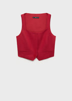 Linen Blend Suit Waistcoat