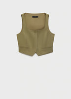 Linen Blend Suit Waistcoat