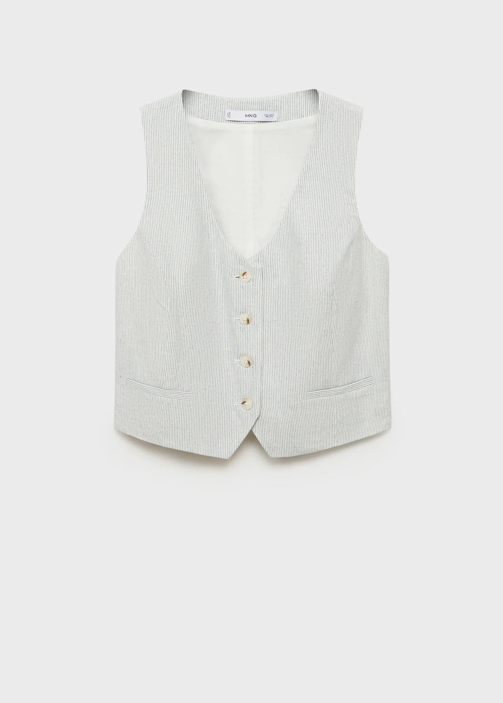 Linen Blend Suit Waistcoat