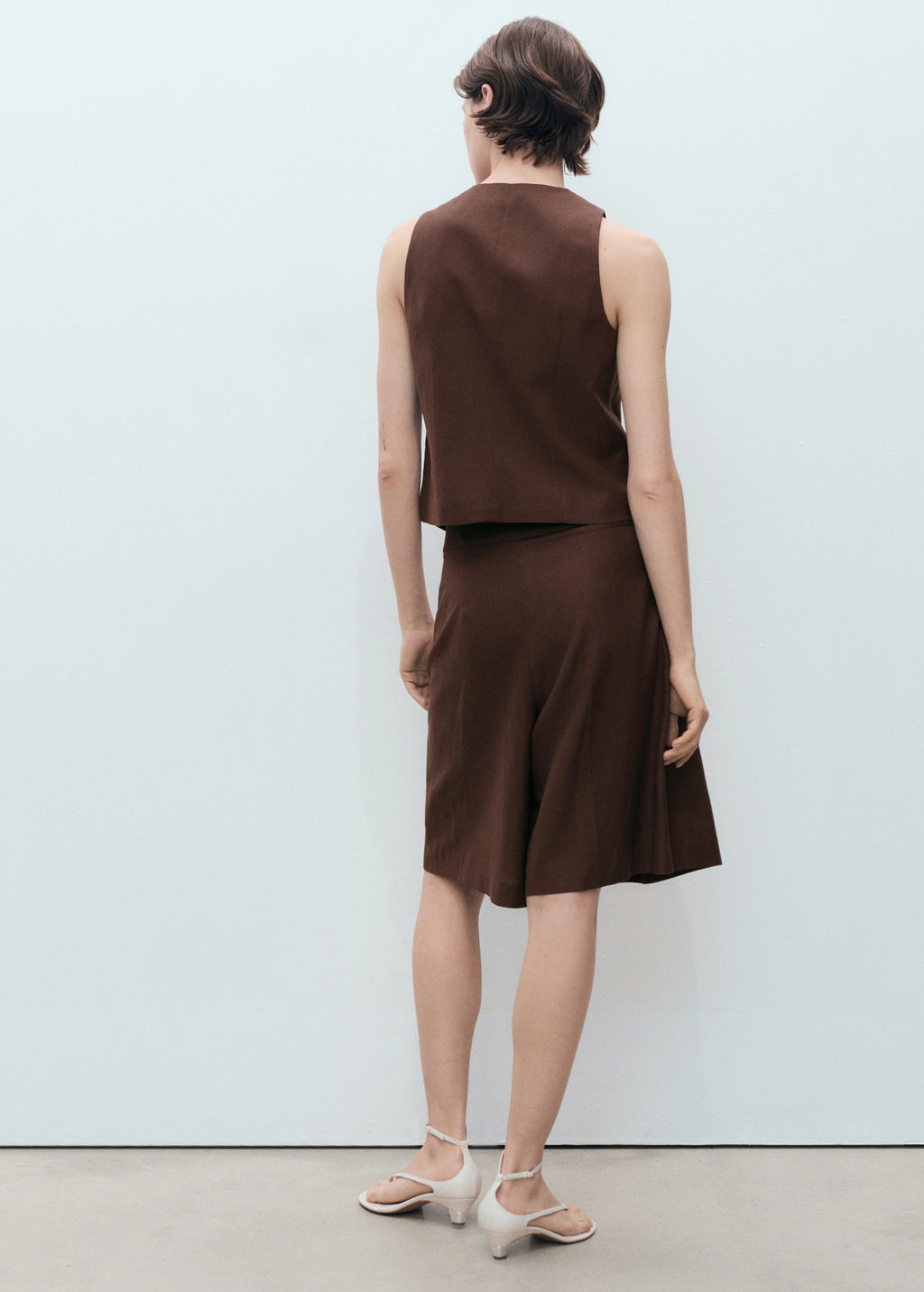 Linen Blend Suit Waistcoat