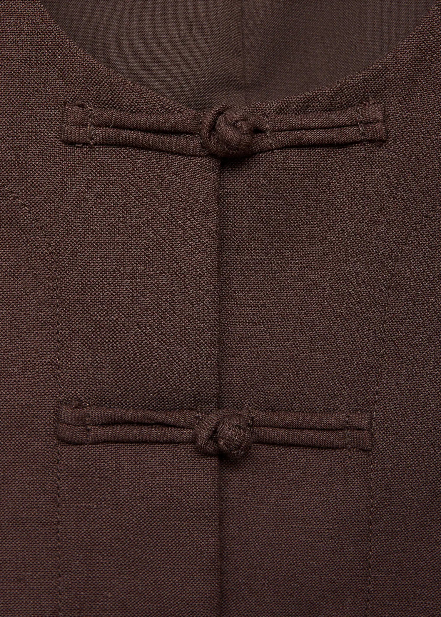 Linen Blend Suit Waistcoat