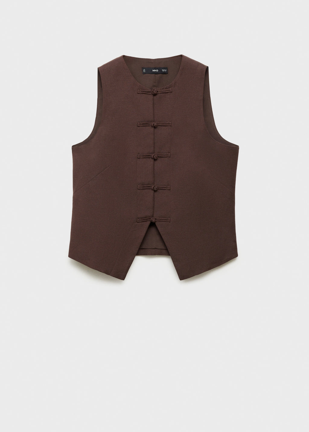 Linen Blend Suit Waistcoat