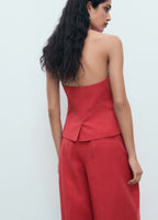 Linen Blend Suit Waistcoat