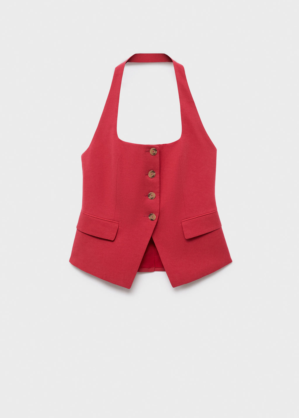 Linen Blend Suit Waistcoat