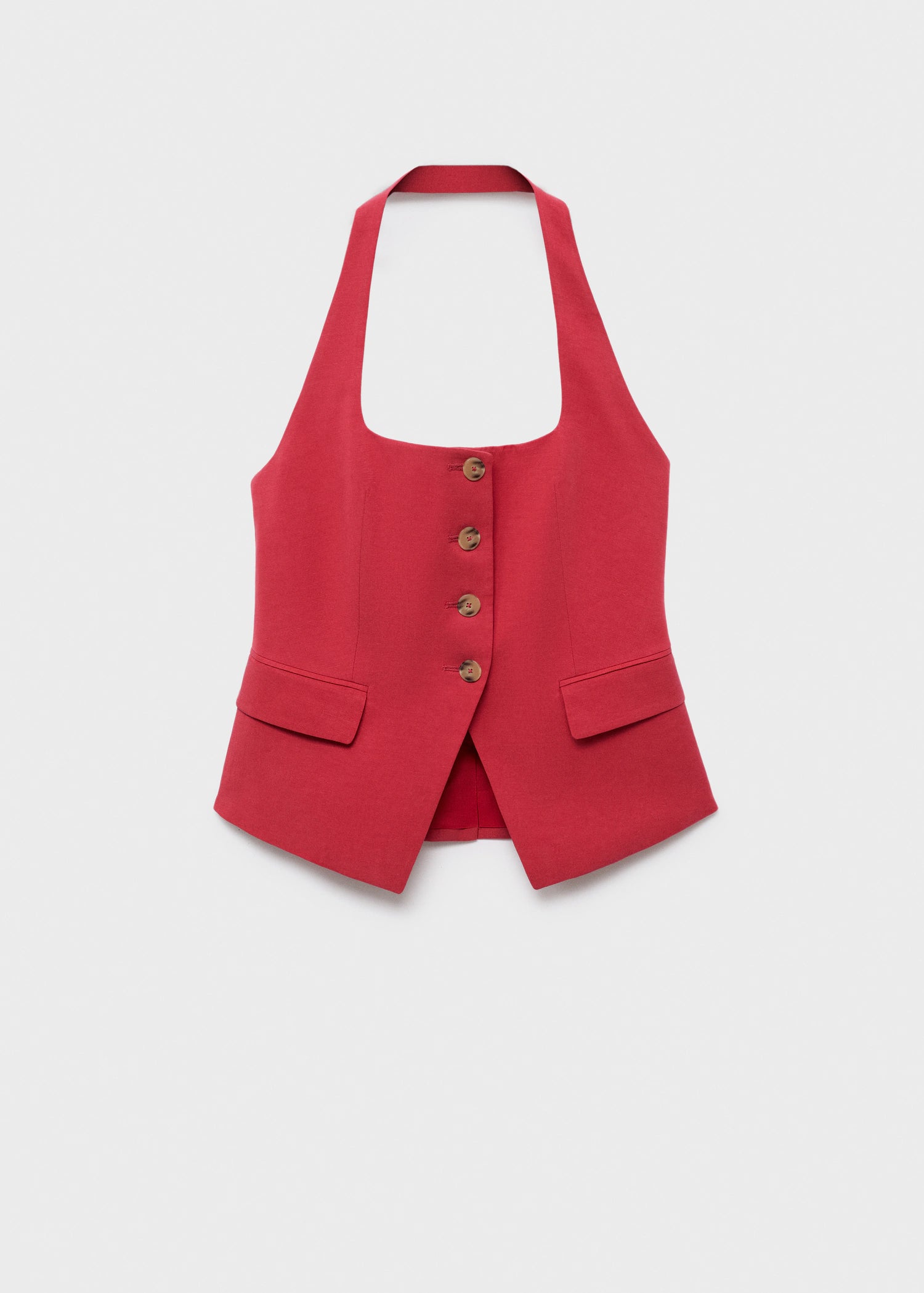 Linen Blend Suit Waistcoat