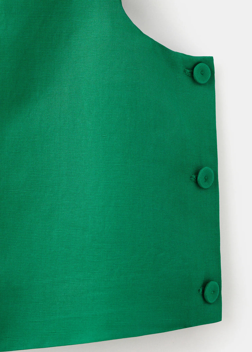 Linen Blend Top With Buttons