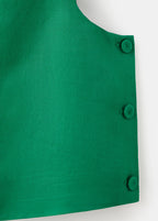 Linen Blend Top With Buttons