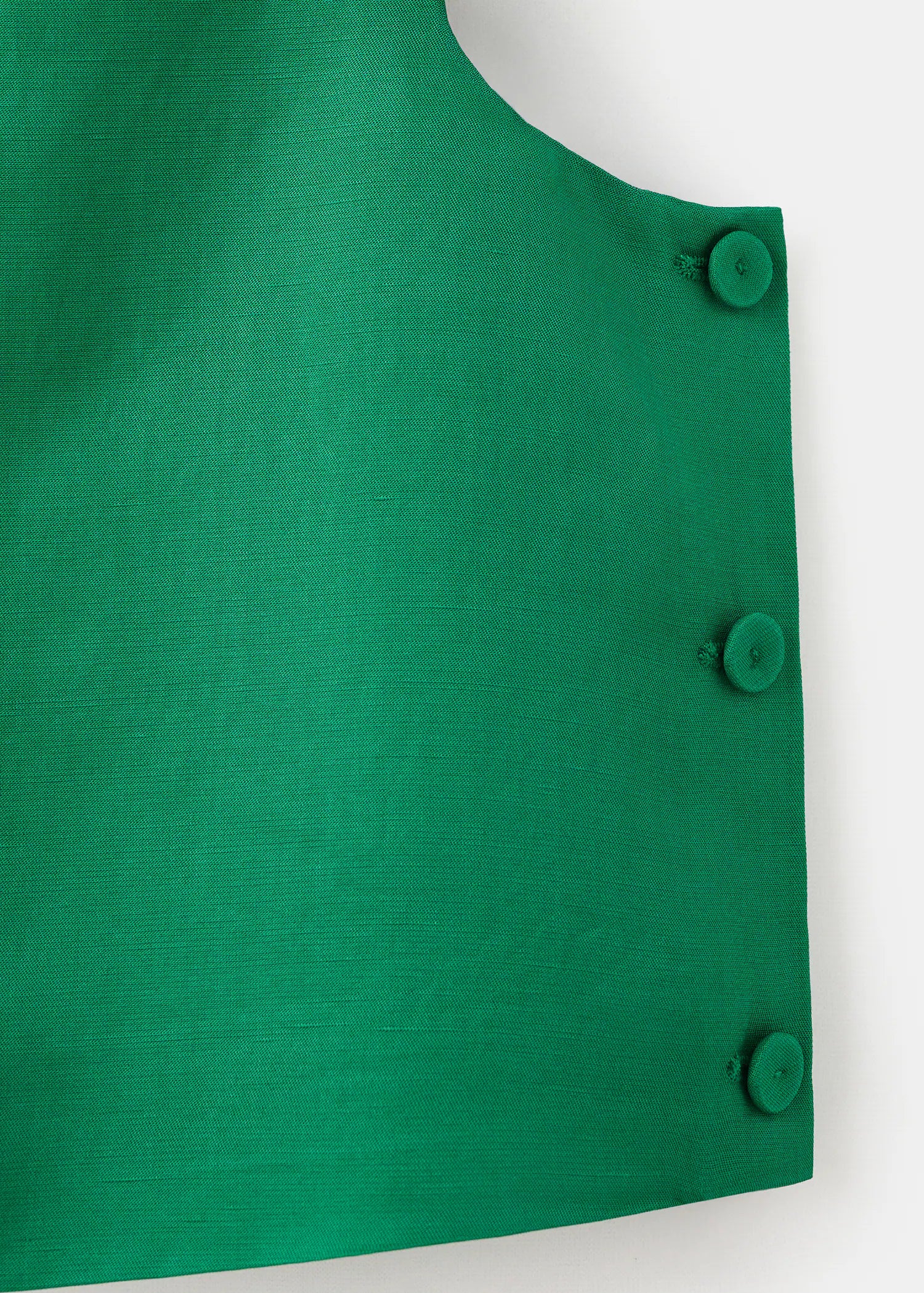 Linen Blend Top With Buttons