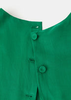 Linen Blend Top With Buttons