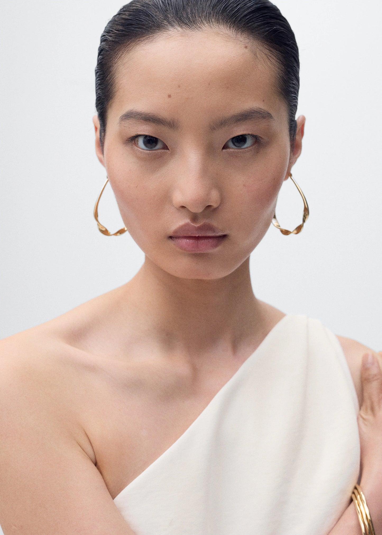 Long Asymmetrical Draped Jumpsuit