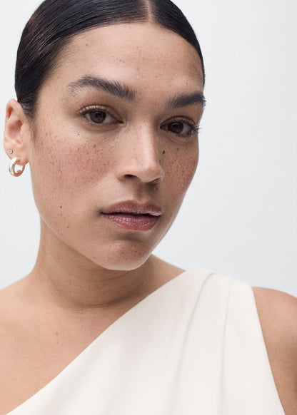 Long Asymmetrical Draped Jumpsuit